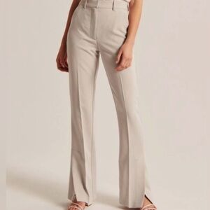 Abercrombie High Rise Split Hem Tailored Dress Pant